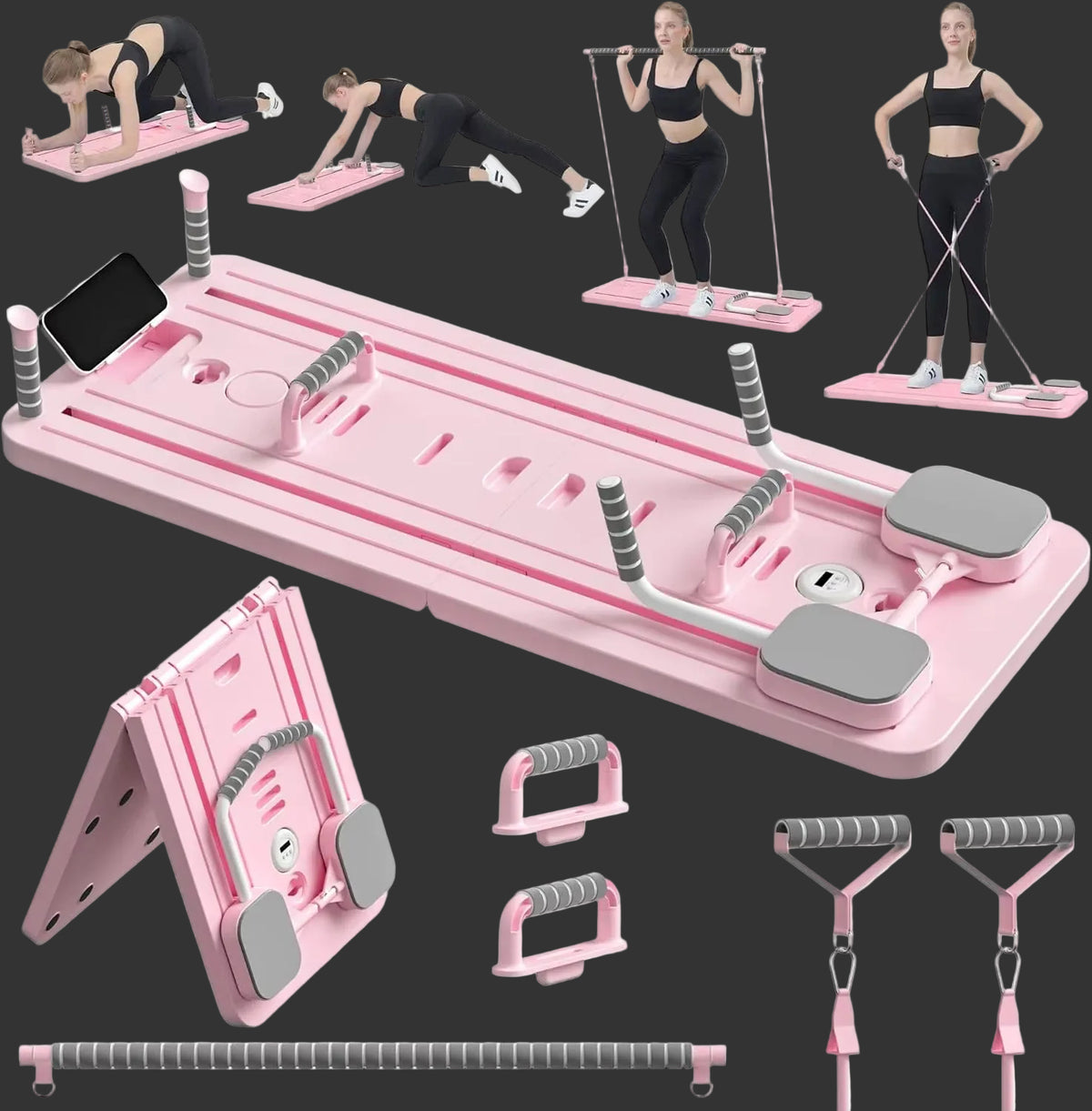 Multifunctional Fitness Board Pilates Reformer Abdominal Board Push up Plate Board Ab Board Fitness Core Workout Equipment