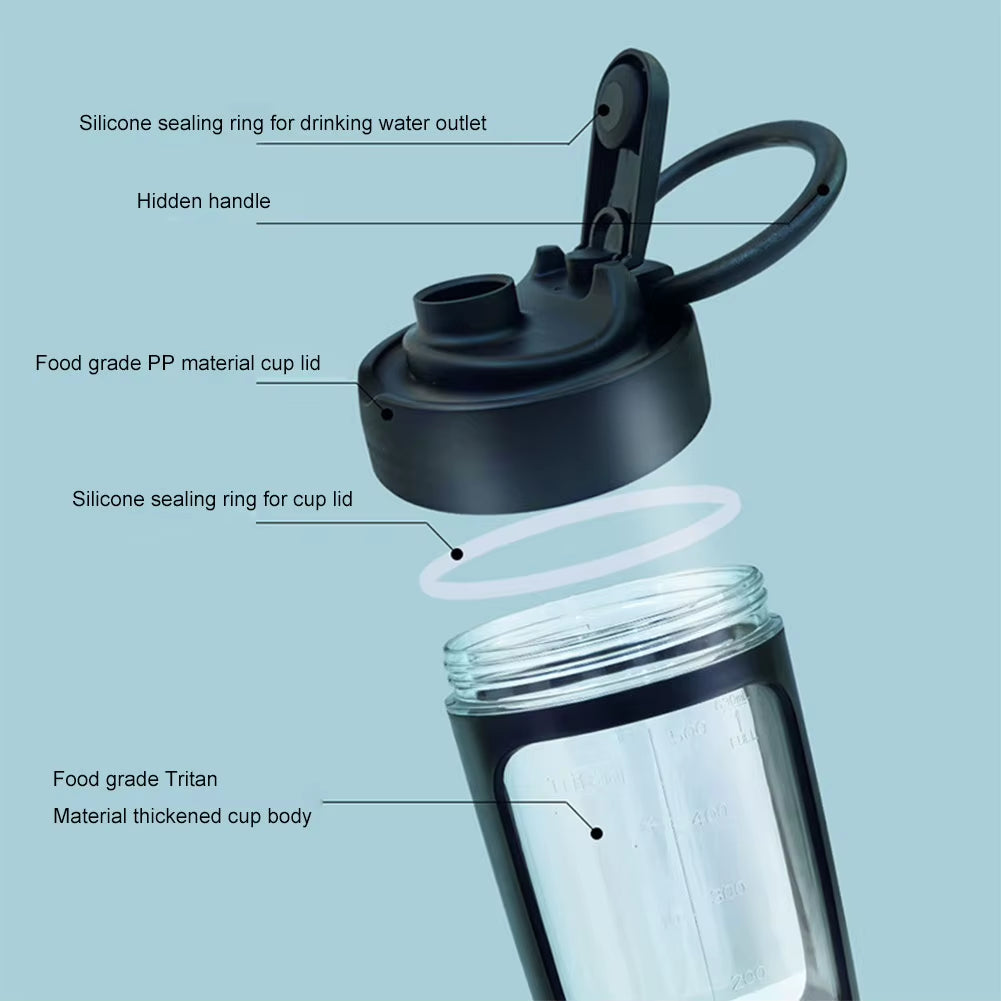 Electric Protein Powder Mixing Cup Rechargeable Automatic Shaker Bottle Made with Tritan Portable Mixer Cup for Gym Outdoor