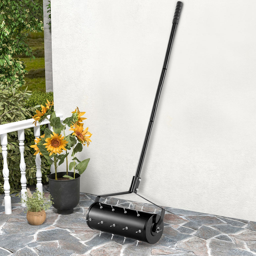 Rolling Spike Lawn Aerator with Detachable Handle — 18 or 21 Inch