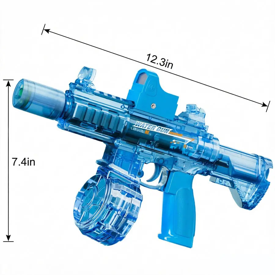 High Performance Pressure Enhanced Electric Water Toy Gun with LED Glowing Lights and Tactical Recoil Feeling, Perfect for Water Battle Games in Beach Resort Swimming Pool and Family Summer Celebration Events