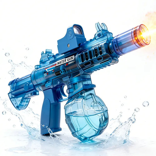 High Performance Pressure Enhanced Electric Water Toy Gun with LED Glowing Lights and Tactical Recoil Feeling, Perfect for Water Battle Games in Beach Resort Swimming Pool and Family Summer Celebration Events