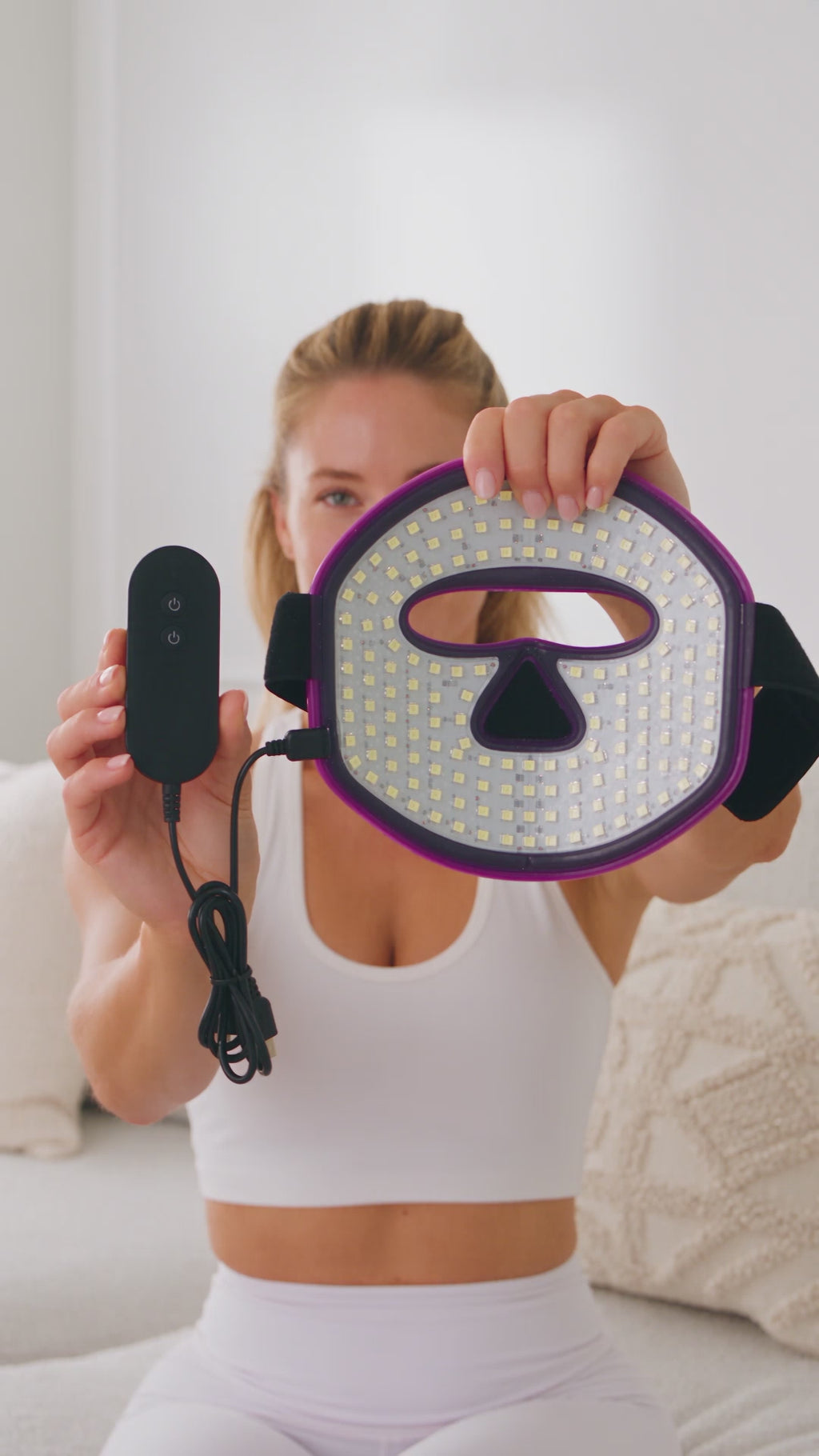 Red light therapy mask product video